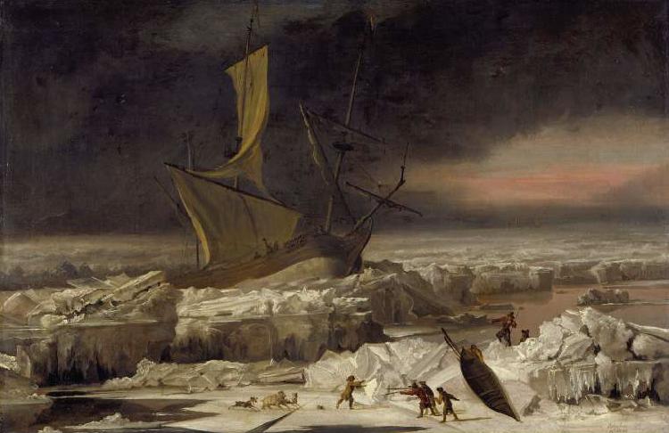 Abraham Hondius Arctic Adventure oil painting picture